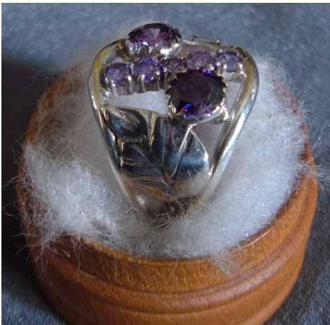amethyst dinner ring