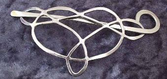 celtic heart barrette