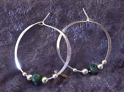 Malachite Earrings